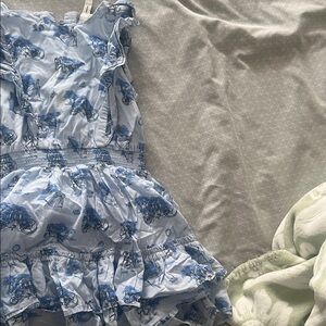 Janie and Jack Blue Ruffle Kids Dress